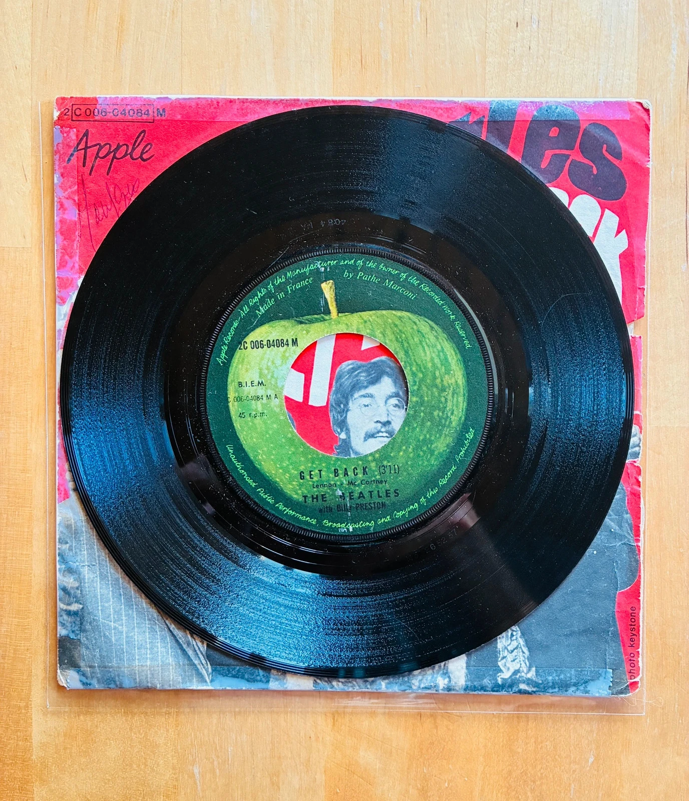 Disco de vinilo 45T The Beatles Get Back. – photo 3